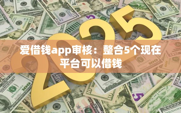 爱借钱app审核：整合5个现在平台可以借钱