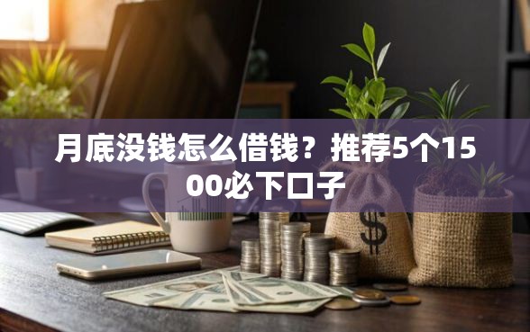 月底没钱怎么借钱？推荐5个1500必下口子