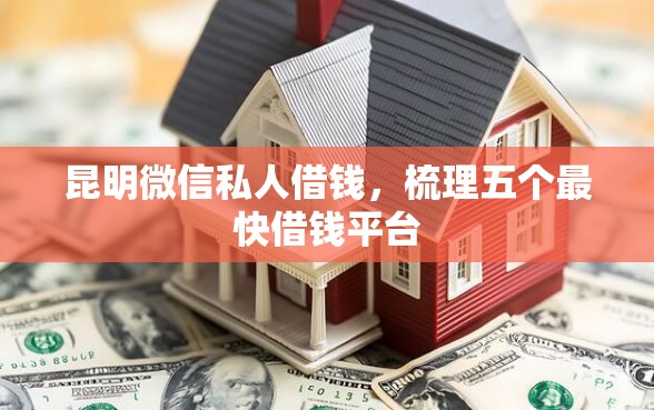 昆明微信私人借钱，梳理五个最快借钱平台