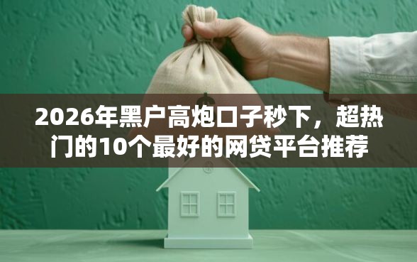2026年黑户高炮口子秒下，超热门的10个最好的网贷平台推荐