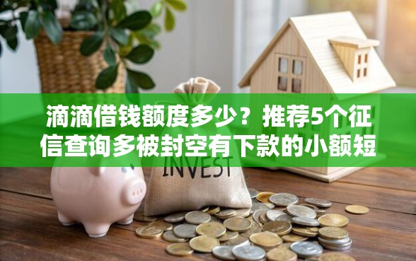 滴滴借钱额度多少？推荐5个征信查询多被封空有下款的小额短期网贷口子