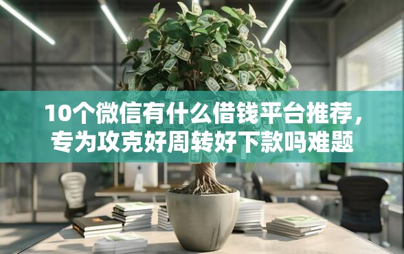 10个微信有什么借钱平台推荐，专为攻克好周转好下款吗难题