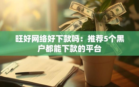 旺好网络好下款吗：推荐5个黑户都能下款的平台