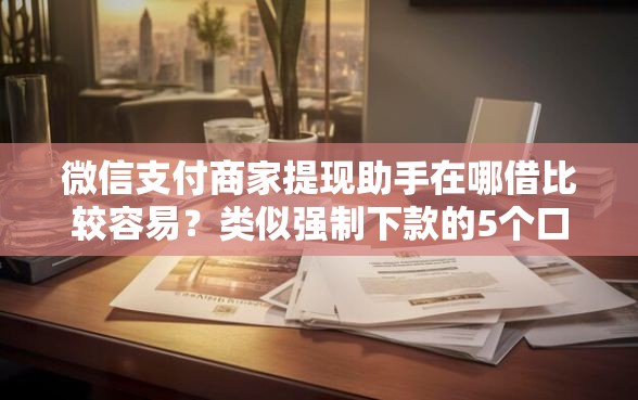 微信支付商家提现助手在哪借比较容易？类似强制下款的5个口子参考