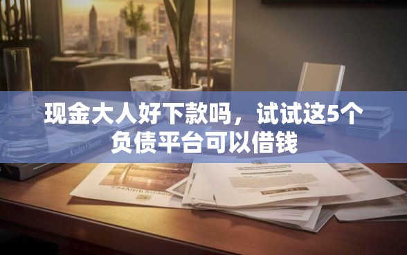 现金大人好下款吗，试试这5个负债平台可以借钱