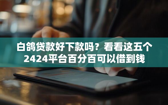 白鸽贷款好下款吗？看看这五个2424平台百分百可以借到钱