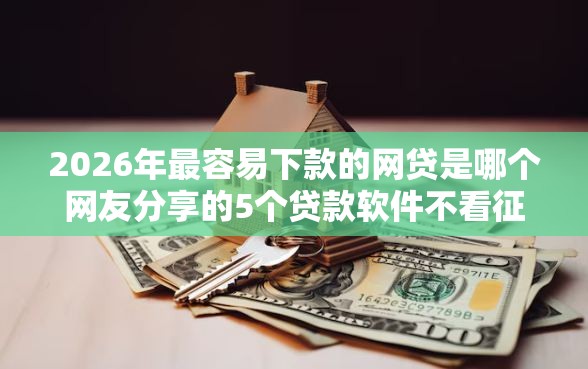 2026年最容易下款的网贷是哪个网友分享的5个贷款软件不看征信我觉得不错！