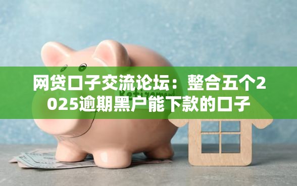 网贷口子交流论坛：整合五个2025逾期黑户能下款的口子