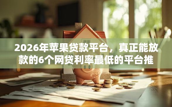 2026年苹果贷款平台，真正能放款的6个网贷利率最低的平台推荐