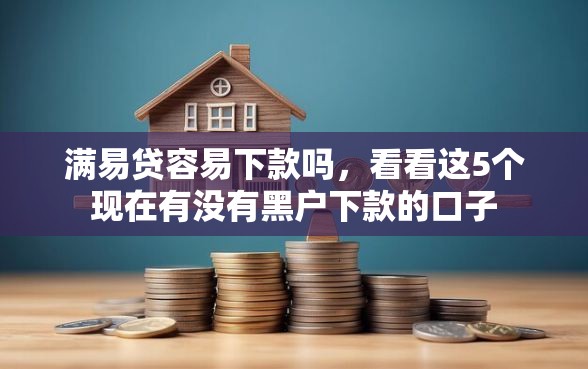 满易贷容易下款吗，看看这5个现在有没有黑户下款的口子