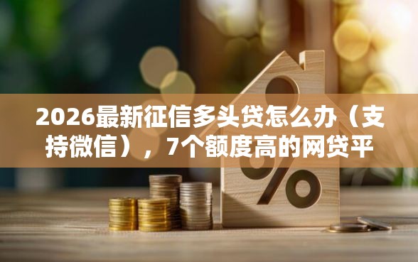 2026最新征信多头贷怎么办（支持微信），7个额度高的网贷平台无私分享