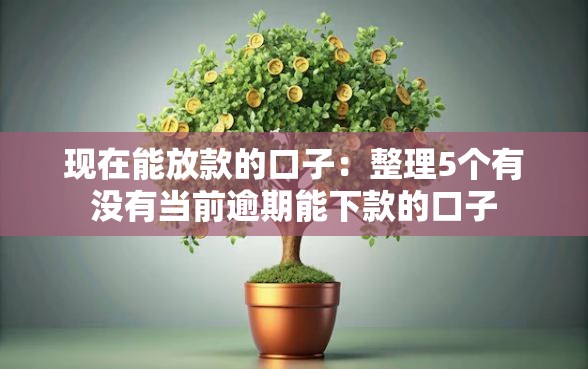 现在能放款的口子：整理5个有没有当前逾期能下款的口子