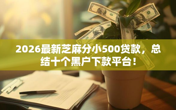 2026最新芝麻分小500贷款，总结十个黑户下款平台！
