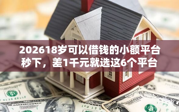 202618岁可以借钱的小额平台秒下，差1千元就选这6个平台
