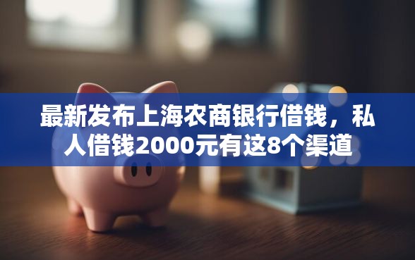 最新发布上海农商银行借钱，私人借钱2000元有这8个渠道