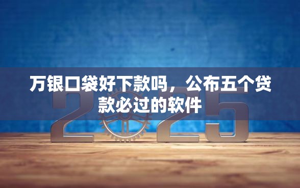万银口袋好下款吗，公布五个贷款必过的软件