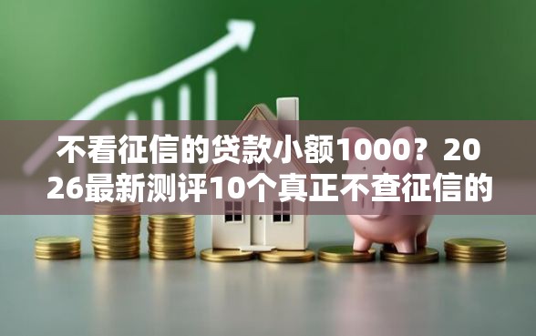 不看征信的贷款小额1000？2026最新测评10个真正不查征信的贷款软件