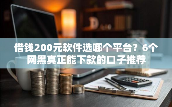 借钱200元软件选哪个平台？6个网黑真正能下款的口子推荐