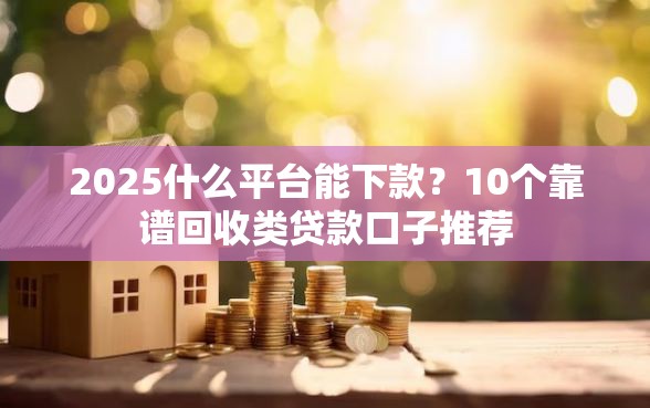 2025什么平台能下款？10个靠谱回收类贷款口子推荐