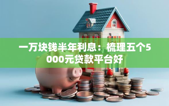 一万块钱半年利息：梳理五个5000元贷款平台好