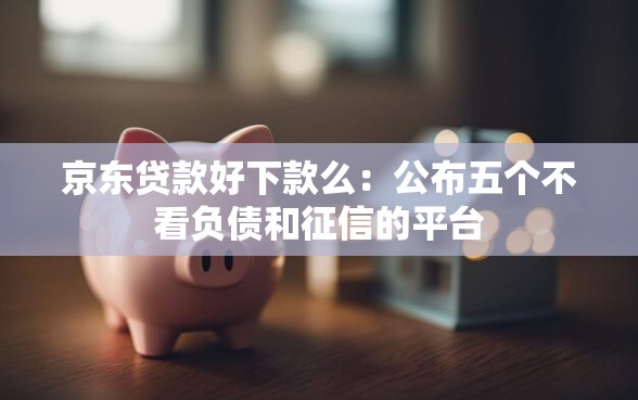 京东贷款好下款么：公布五个不看负债和征信的平台
