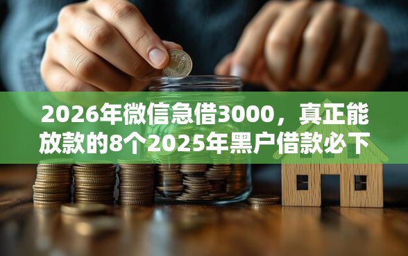 2026年微信急借3000，真正能放款的8个2025年黑户借款必下口子推荐