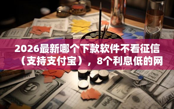 2026最新哪个下款软件不看征信（支持支付宝），8个利息低的网贷口子无私分享