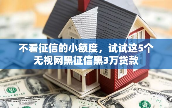 不看征信的小额度，试试这5个无视网黑征信黑3万贷款