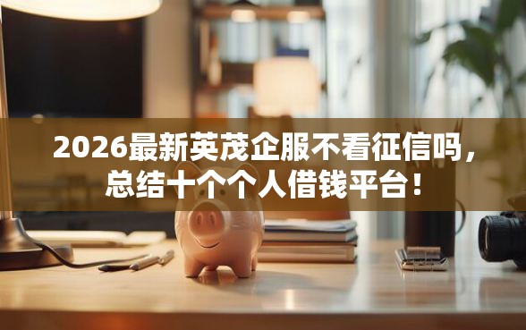 2026最新英茂企服不看征信吗，总结十个个人借钱平台！