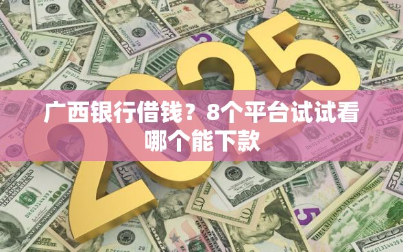 广西银行借钱？8个平台试试看哪个能下款