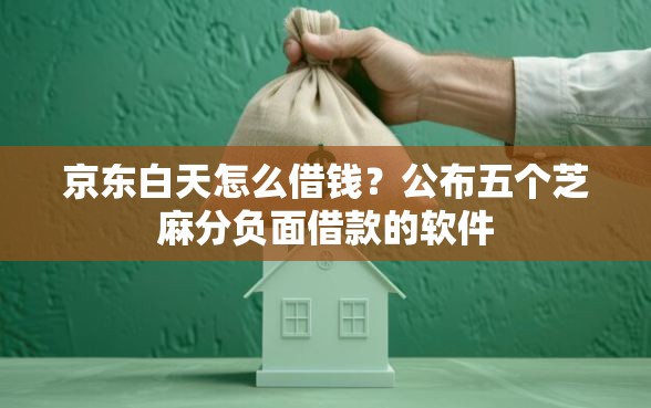 京东白天怎么借钱？公布五个芝麻分负面借款的软件