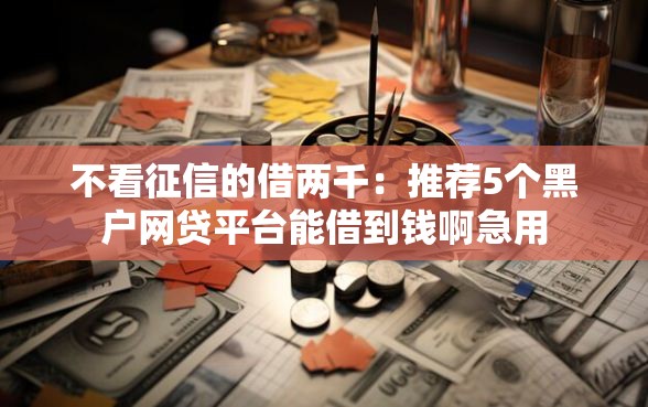 不看征信的借两千：推荐5个黑户网贷平台能借到钱啊急用