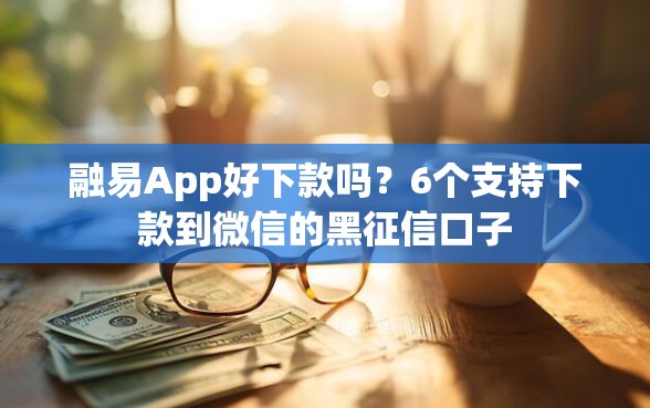 融易App好下款吗？6个支持下款到微信的黑征信口子
