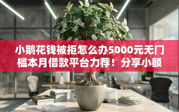 小鹅花钱被拒怎么办5000元无门槛本月借款平台力荐！分享小额网贷口子5000元无门槛借款