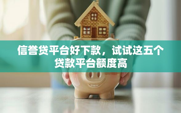 信誉贷平台好下款，试试这五个贷款平台额度高