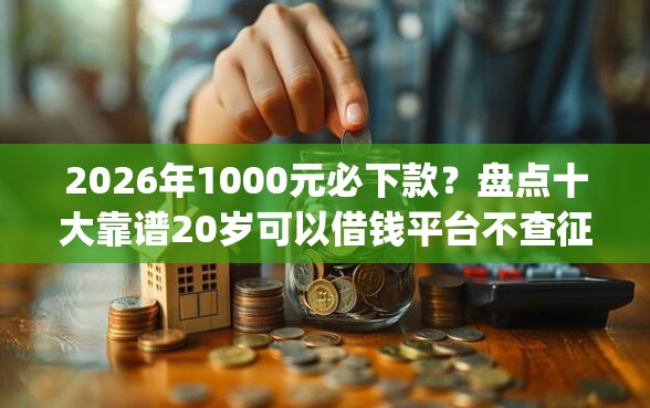 2026年1000元必下款？盘点十大靠谱20岁可以借钱平台不查征信的app