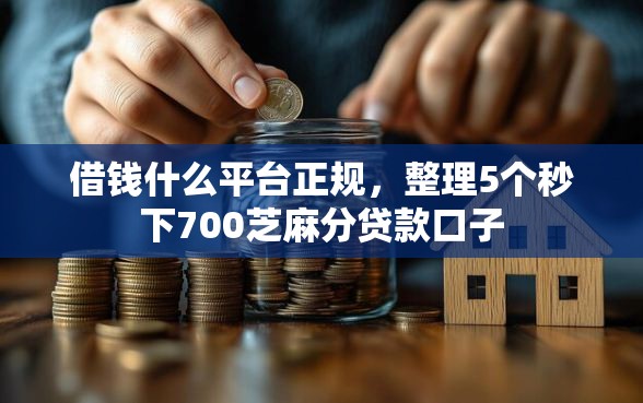 借钱什么平台正规，整理5个秒下700芝麻分贷款口子
