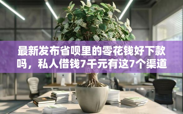 最新发布省呗里的零花钱好下款吗，私人借钱7千元有这7个渠道