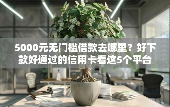 5000元无门槛借款去哪里？好下款好通过的信用卡看这5个平台
