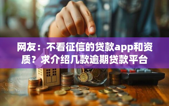网友：不看征信的贷款app和资质？求介绍几款逾期贷款平台