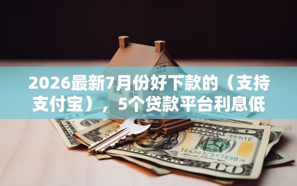 2026最新7月份好下款的（支持支付宝），5个贷款平台利息低又正规无私分享