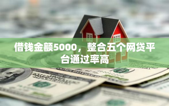 借钱金额5000，整合五个网贷平台通过率高