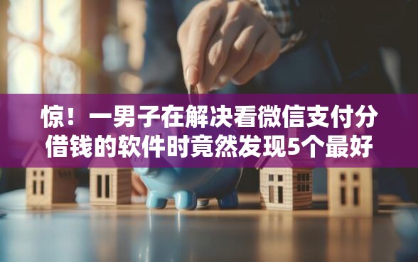 惊！一男子在解决看微信支付分借钱的软件时竟然发现5个最好的借钱平台，事后分享了出来