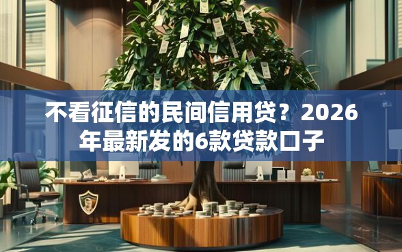 不看征信的民间信用贷？2026年最新发的6款贷款口子