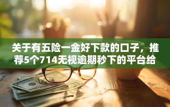 关于有五险一金好下款的口子，推荐5个714无视逾期秒下的平台给你