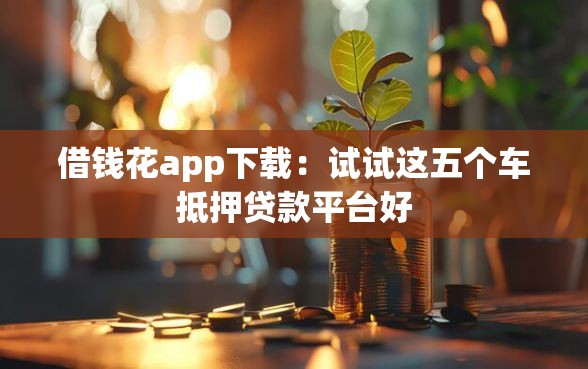 借钱花app下载：试试这五个车抵押贷款平台好