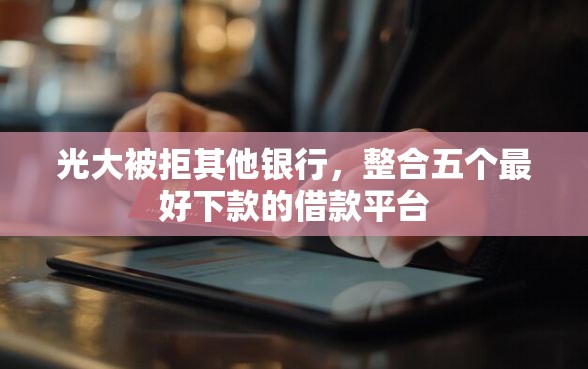 光大被拒其他银行，整合五个最好下款的借款平台