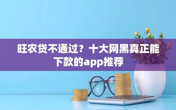 旺农贷不通过？十大网黑真正能下款的app推荐