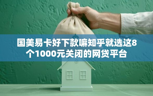 国美易卡好下款嘛知乎就选这8个1000元关闭的网贷平台