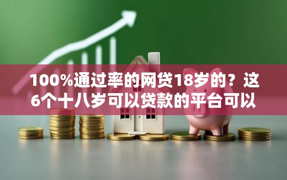 100%通过率的网贷18岁的？这6个十八岁可以贷款的平台可以试试